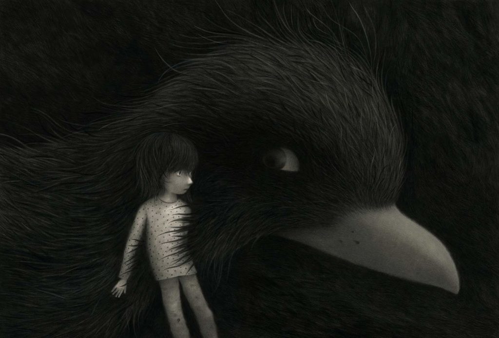 Akin Duzakin Illustration - Bird and the kid