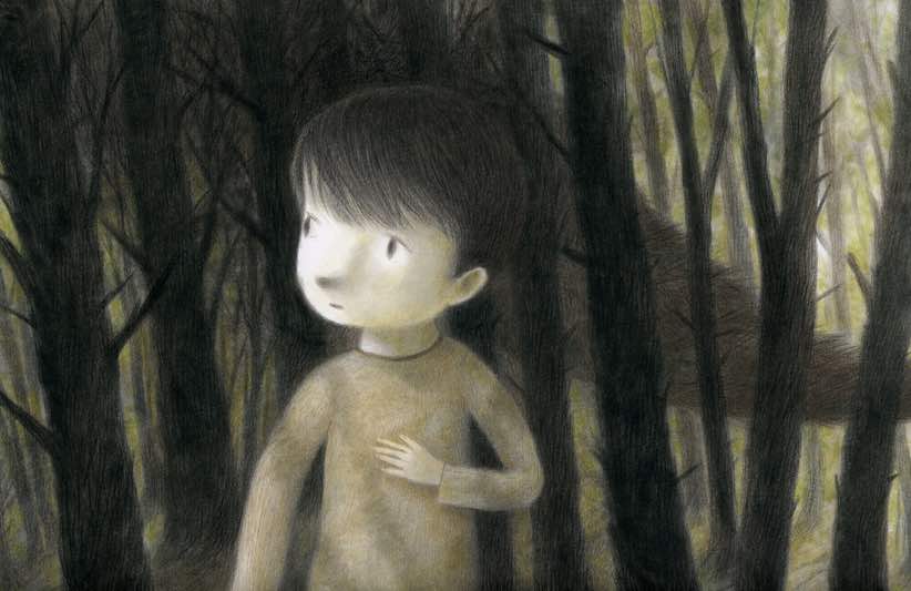 Akin Duzakin Illustration - Kid in the Forrest